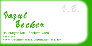 vazul becker business card
